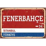Passpano Ahşap Vintage Tablo " Fenerbahçe 34"ahşap Poster 25X35CM