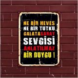 Passpano Ahşap Vintage Tablo " Galatasaray" Ahşap Mdf 25X35CM