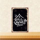 Passpano Ahşap Vintage Tablo " Home Sweet Home" Ahşap Mdf 25X35CM