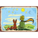 Passpano Ahşap Vintage Tablo " Küçük Prens" Ahşap Mdf 25X35CM