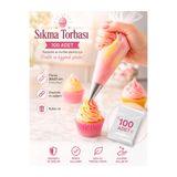 PASTA ADAM PARTİ VE PASTA MALZEMELERİ Krema Sıkma Torbası - 100 Adet / 30x21 ( Orta Boy )