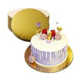 Pasta Altlığı 10 Adet 28 cm Gold Karton Sunum Altlığı Pasta Altı - Altın