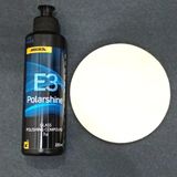 PASTA CİLA MIRKA POLARSHINE E3 CAM POLİSAJ 250ML+ CAM KEÇESİ POLİSAJ 125 MM CAM YÜZEY PARLATMA SETİ