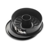 Pasta Cumhuriyeti Kek Kalıbı Çift Tabanlı Kelepçeli Set Siyah 24 cm 2 Parça