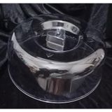 Pasta Kek Tabağı Için Şeffaf Fanus Kapak 26 cm Kırılmaya Dayanıklı Plastik Sağlıklı Tazelik Koruyucu