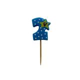 Pasta Mumu 2 Yıldızlı Mavi 4,5 Cm