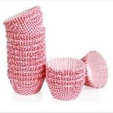 Pasta Pembe Renkli Kareli Muffin Cupcake Mini Kek Kalıbı Kapsülü 1000 Adet