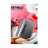 Pasta Spatulası - Profesyonel Hamur Sıyırıcı - Ölçü Cetvelli Pasta Hamur Spatulası - Çok Renkli - Tek Ebat