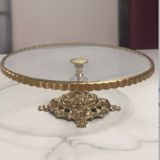 Pasta Sunumluk / Servis Tabağı – Kristal Cam