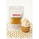 Pasta Süsleme Şekeri Boncuk Şeker 4 mm Altın 40 Gr.sprinkles