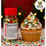 Pasta Süsleme Şekeri Yılbaşı Temalı Pasta Süsü Sprinkles 45 Gr.