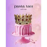 Pasta Tacı Doğum Günü Tacı Kraliçe Tacı Brithday Tacı Kına Düğün Tacı Damla Gold Gümüş Kaplama 13Cm