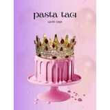 Pasta Tacı Doğum Günü Tacı Kraliçe Tacı Brithday Tacı Kına Düğün Tacı Kral Gold Gümüş Kaplama 13CM