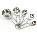 Pasta Ürünleri Ölçü Kaşığı 5 Lİ - Gümüş