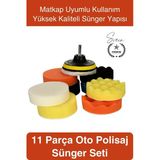 #Pastacila 11 Parça Oto Polisaj Sünger Seti Matkap Uyumlu Pasta Cila Uygulama Kiti Detay Temizlik