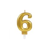 PASTAHÜMA Igzemel 6 Rakam Mum - Altın ( Gold )