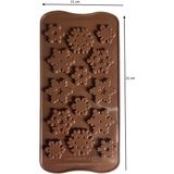 Pastaland SİLİKON ÇİKOLATA KALIBI KAR TANELERİ 21*11 CM