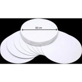 Pastaland Turta Mendili / Pasta Altlığı Beyaz Yuvarlak 30 cm 10 adet