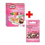 Pastalisa Dr.oetker 4X10G Süsleme Glazürü ve 10G Pasta Süsü Kalp Eğlenceli Süsleme Seti