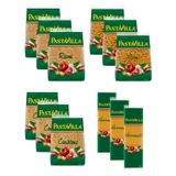 Pastavilla Makarna Karma Paket, Risoni, Rotini, Couscous ve Mezzanelli Çeşitleri, 500 gr, 12'li Paket