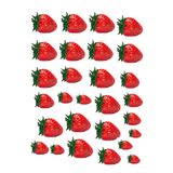 Pastdizayn Çilek Resimli Yenilebilir Şeker Kağıt Pasta Kurabiye Cupcake Baskısı