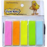 Paste Notes Kendinden Yapışkanlı Ayraç Postit 5 Renkli 1 Adet Yapışkanlı Not Kağıdı 5 L I Mini - Standart - Karışık-Çok Renkli - Standant