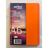Pastel A6 Çizgili Not Defteri - Turuncu