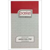 Pastel Adisyon Fişi, Adisyon Defteri Otokopili 2 Nüsha (50 Asıl, 50 Suret) 16X8.5 cm Numaralı - 1 Adet