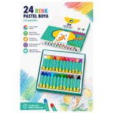 Pastel Boya 24 Renk 1 Paket Adel Pastel Boya 24 Lü Karton Kutulu Parlak Canlı Ve Örtücü Renkler Okul Sınıf Öğrenci