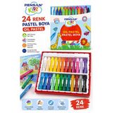 Pastel Boya 24 Renk 1 Paket Pensan Pastel Boya 24 Lü Karton Kutulu Parlak Canlı Ve Örtücü Renkler