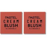 Pastel Cream Blush - Krem Allık, 42 Rosery, 3.6 g 2li paket