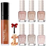 Pastel Daylong 38 Likit Mat Ruj + Nude 101-106-750-751-752-755 6 Adet Oje Set