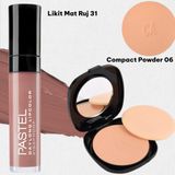Pastel Daylong Lipcolor Kissproof - Likit Mat Ruj 31 + Catherine Arley Pudra - Compact Powder 6 Pudra