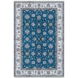 Pastel Home Mavi Klasik Şönil Halı Kilim Yolluk Yıkanabilir Kaymaz Oturma Odası Salon Mutfak Halısı