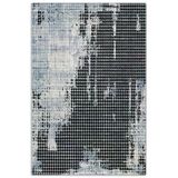 Pastel Home Modern Kazayağı Desenli Şönil Halı Kilim Yolluk Siyah Gri Mavi Kaymaz Taban Yıkanabilir Saçaklı