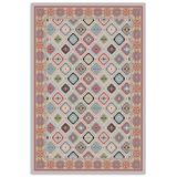 Pastel Home Renkli Etnik Desenli Bohem Şönil Halı Kilim Yolluk Kaymaz Yıkanabilir Salon Mutfak Koridor Çocuk Oda