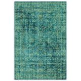 Pastel Home Su Yeşili Eskitme Şönil Halı Kilim Yolluk Kaymaz Yıkanabilir Saçaklı Oturma Odası Mutfak Koridor