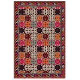 Pastel Home Turuncu Pembe Kahve Etnik Şönil Halı Kilim Yolluk Kaymaz Yıkanabilir Kordidor Mutfak Yatak Odası