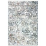 Pastel Home Vintage Mavi Şönil Halı Kilim Yolluk Kaymaz Saçaklı Yıkanabilir Salon Oturma Yatak Odası Mutfak