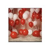 Pastel Kırmızı Beyaz Latex Balon 100 Adet