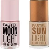 Pastel Likit Aydınlatıcı Sun Light ve Moon Light Highlighter 4.2 Ml Renkli İki Farklı Seçenek No:100