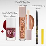 Pastel Lip To Cheek Tint 01 - Carmen + Plump Up 213 Dolgunlaştıran Dudak Parlatıcısı + Elite Kahverengi Göz Kalemi