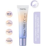 Pastel Magic Milk Cilt Aydınlatıcı Krem Hyaluronik Asit ve SPF 15 Koruma 50 Light Medium