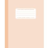 Pastel Orange Composition Notebook 5x5 Graph: Math Grid Paper, Engineering Notepad, 100 Sheets (200 Pages), 7.5" x 9.25"