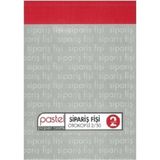 Pastel Otokopili Sipariş Fişi Orta Boy 2/50 12 Adet