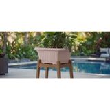 Pastel Pembe Ova Balkon Saksı No:2 – 41x16 cm Dikdörtgen Plastik Saksı | Bahçe & Balkon İçin Şıklık