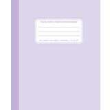 Pastel Purple Composition Notebook 5x5 Graph: Math Grid Paper, Engineering Notepad, 100 Sheets (200 Pages), 7.5" x 9.25"