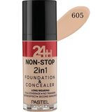 Pastel Sand No 605 Profashion 24 H Non-Stop 2 In 1 Fondöten & Kapatıcı