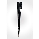 PASTEL Sıngle Tweezer Wıth Brush 09 Eğik Uçlu Cımbız+Kaş Tarağı