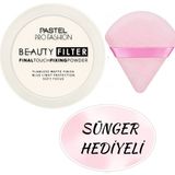 Pastel Sünger Hediyeli Pastel Profashion Fixing Powder Makyaj Sabitleyici Transparan Pudra - Renksiz